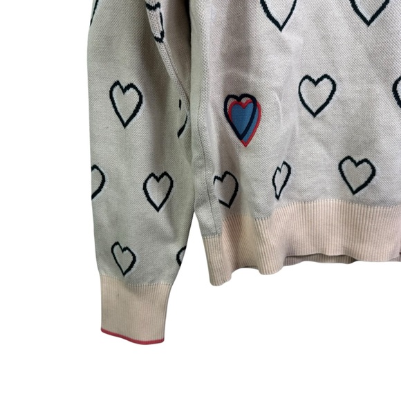 Roller Rabbit Pink Hearts Intarsia Sweater In Nocolor - Picture 4 of 6